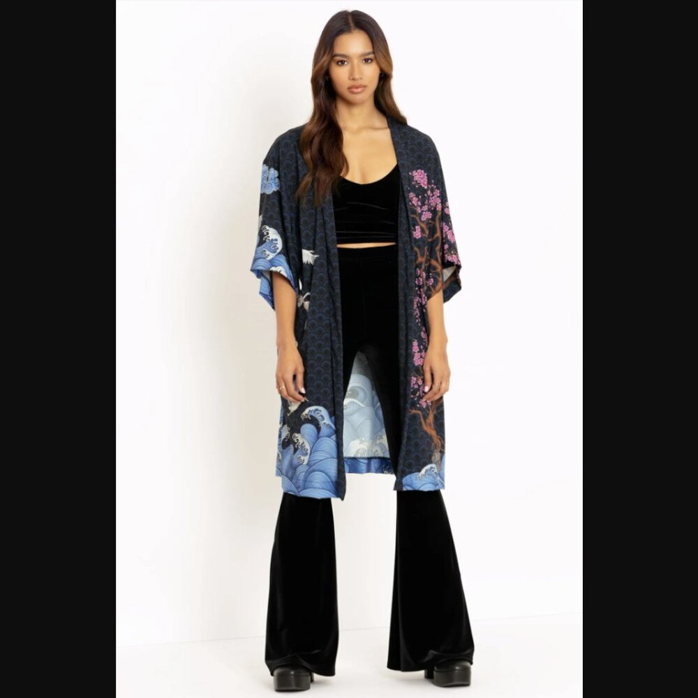 Blackmilk Flight of Tsuru Robe